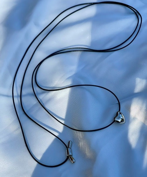 ciite' シーテ ネックレス メタルハートトップ コードチョーカー / ネックレス