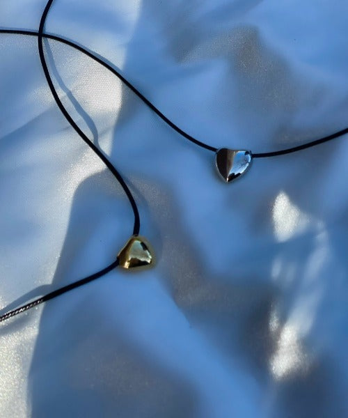 ciite' シーテ ネックレス メタルハートトップ コードチョーカー / ネックレス