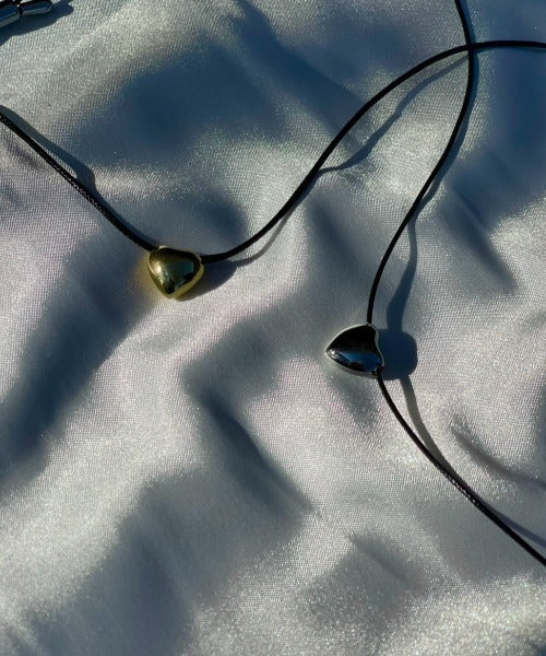 ciite' シーテ ネックレス メタルハートトップ コードチョーカー / ネックレス