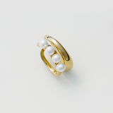 ciite' シーテ イヤーカフ 【 金属アレルギー対応 】ミニパールイヤーカフ サージカルステンレス