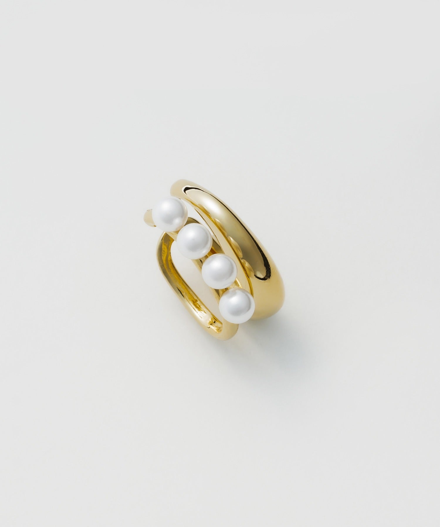 ciite' シーテ イヤーカフ 【 金属アレルギー対応 】ミニパールイヤーカフ サージカルステンレス