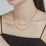 ciite' シーテ ネックレス 【 金属アレルギー対応 】simple double snake necklace / シンプル2連スネークネックレス サージカルステンレス