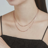 ciite' シーテ ネックレス 【 金属アレルギー対応 】simple double snake necklace / シンプル2連スネークネックレス サージカルステンレス