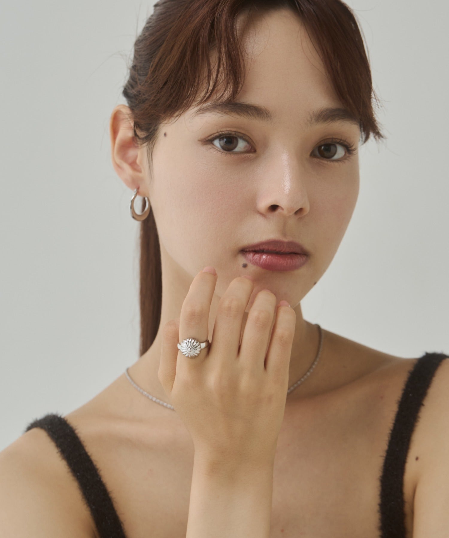 ciite' シーテ リング サンモチーフ ニュアンスリング シルバー FREE