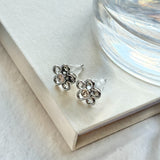 ciite' シーテ ピアス（両耳用） 【 金属アレルギー対応 】ミニフラワービジューピアス サージカルステンレス（両耳用）