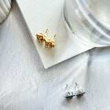 ciite' シーテ ピアス（両耳用） 【 金属アレルギー対応 】ミニフラワービジューピアス サージカルステンレス（両耳用）