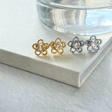 ciite' シーテ ピアス（両耳用） 【 金属アレルギー対応 】ミニフラワービジューピアス サージカルステンレス（両耳用）