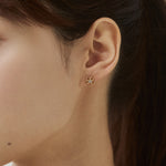 ciite' シーテ ピアス（両耳用） 【 金属アレルギー対応 】ミニフラワービジューピアス サージカルステンレス（両耳用）