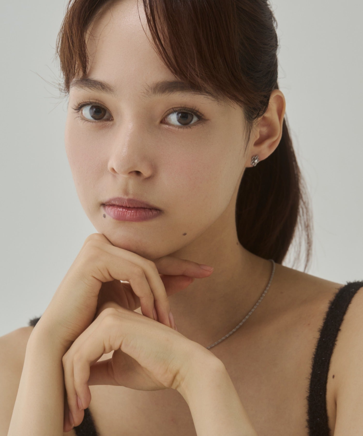 ciite' シーテ ピアス（両耳用） 【 金属アレルギー対応 】ミニフラワービジューピアス サージカルステンレス（両耳用）