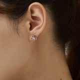 ciite' シーテ ピアス（両耳用） 【 金属アレルギー対応 】ミニフラワービジューピアス サージカルステンレス（両耳用）