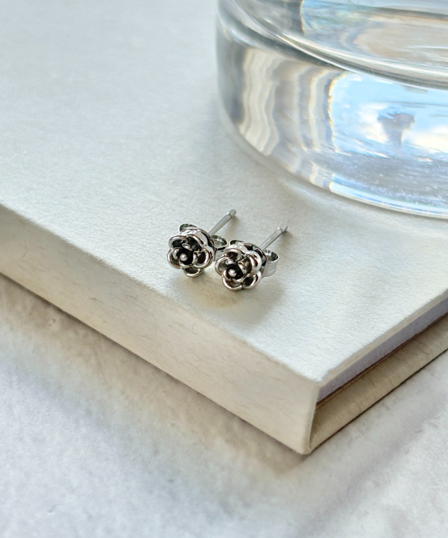 ciite' シーテ ピアス（両耳用） 【 金属アレルギー対応 】ミニローズ ピアス サージカルステンレス（両耳用）