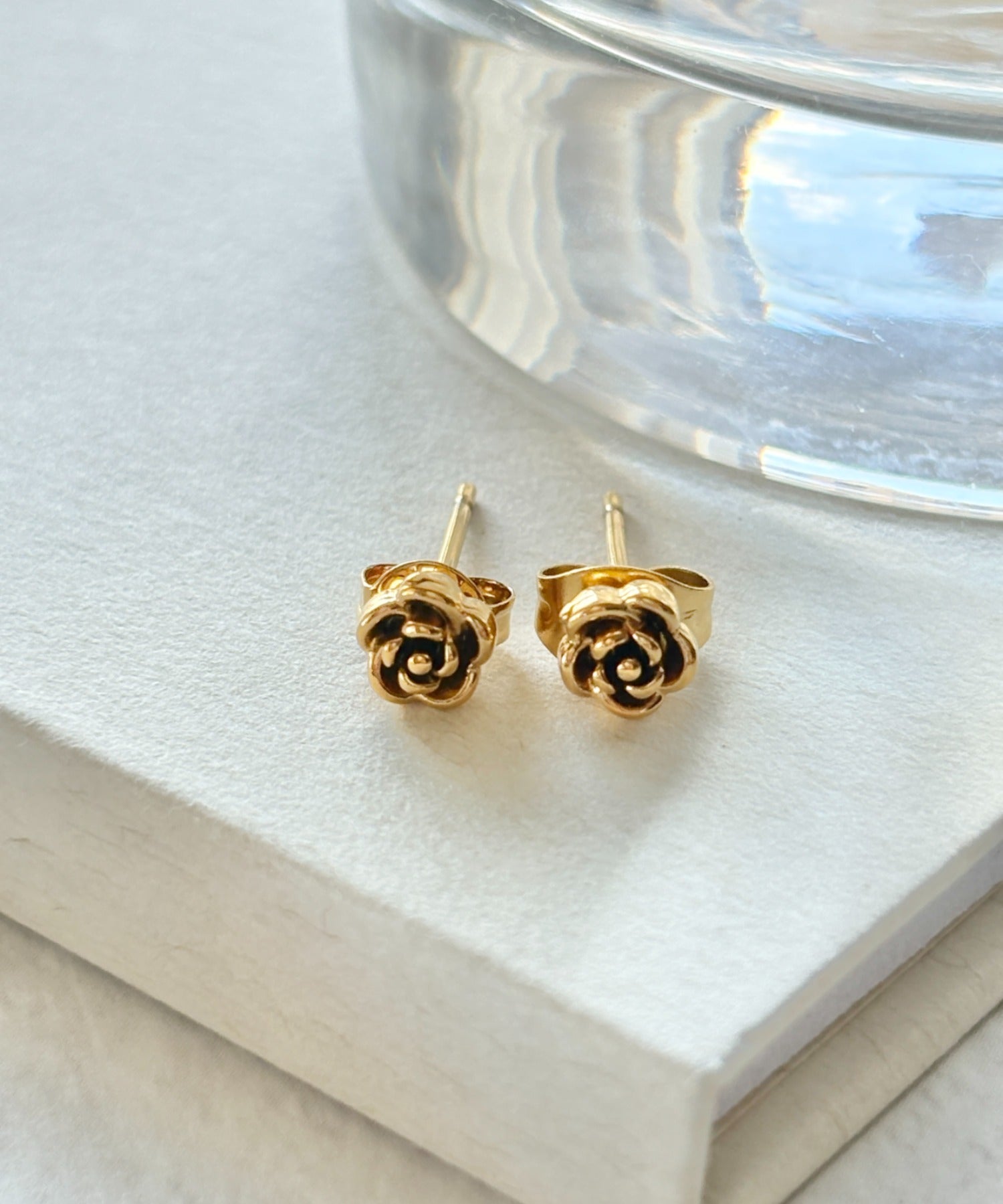 ciite' シーテ ピアス（両耳用） 【 金属アレルギー対応 】ミニローズ ピアス サージカルステンレス（両耳用）