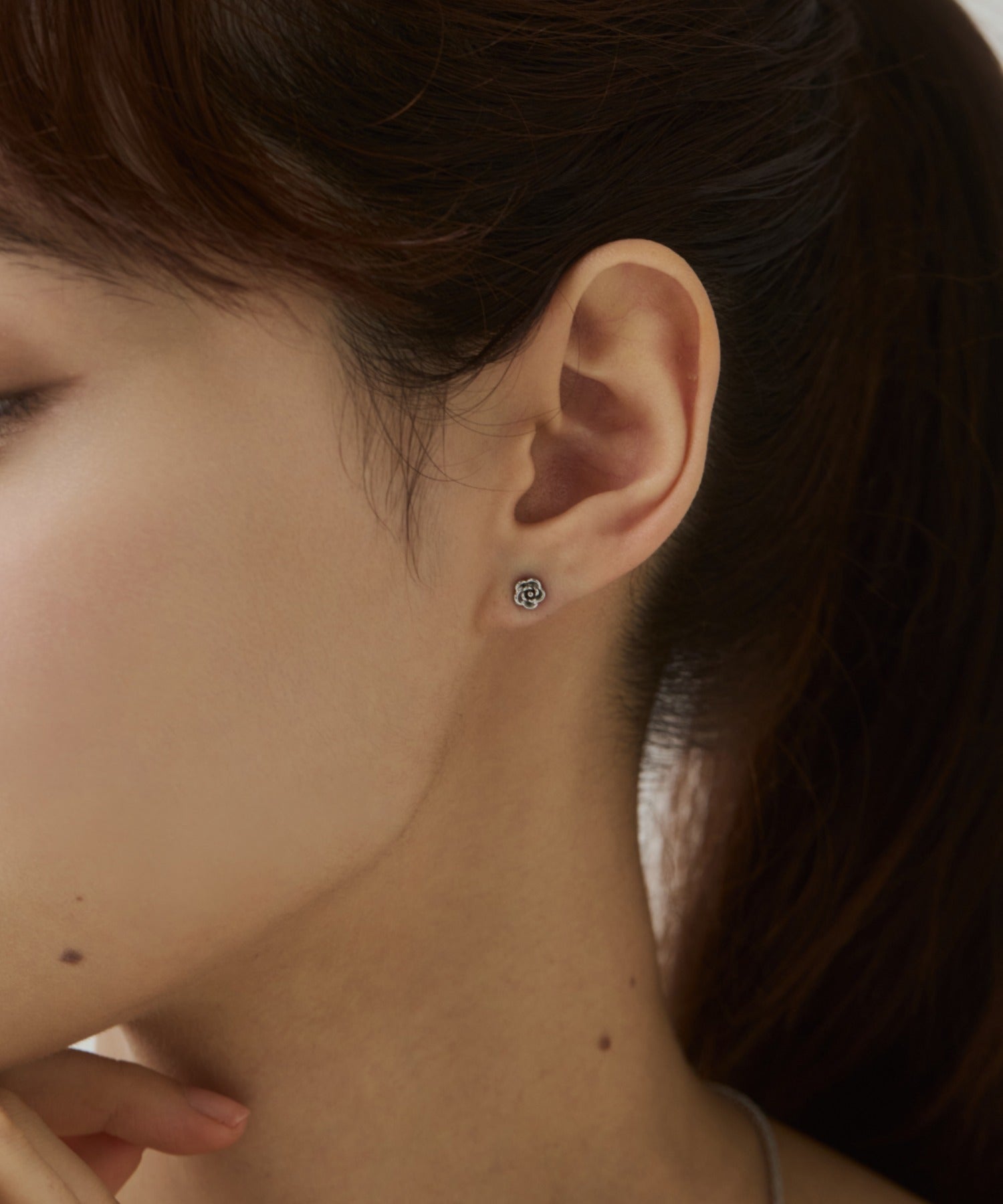 ciite' シーテ ピアス（両耳用） 【 金属アレルギー対応 】ミニローズ ピアス サージカルステンレス（両耳用）