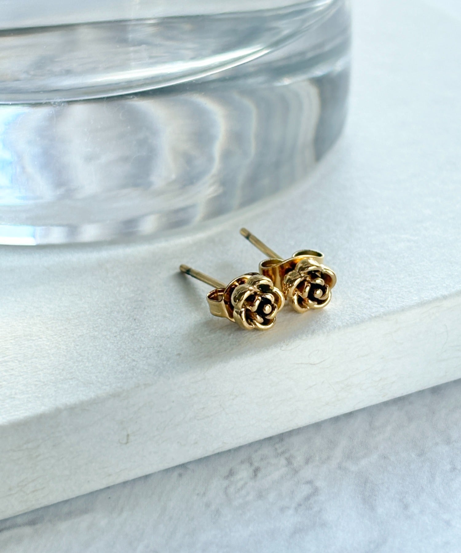 ciite' シーテ ピアス（両耳用） 【 金属アレルギー対応 】ミニローズ ピアス サージカルステンレス（両耳用）