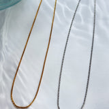 ciite' シーテ ネックレス 【 金属アレルギー対応 】グリッターチェーンネックレス サージカルステンレス