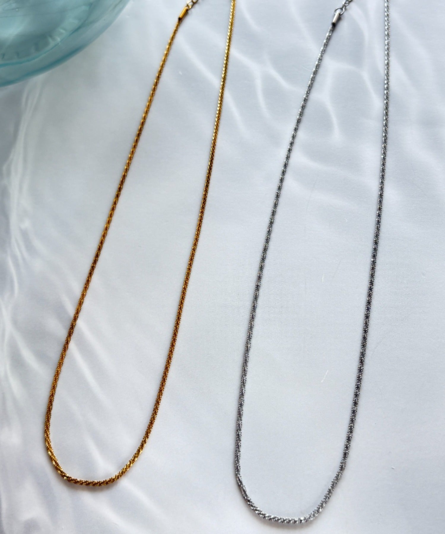 ciite' シーテ ネックレス 【 金属アレルギー対応 】グリッターチェーンネックレス サージカルステンレス