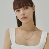 ciite' シーテ ネックレス 【 金属アレルギー対応 】グリッターチェーンネックレス サージカルステンレス