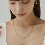 ciite' シーテ ネックレス 【 金属アレルギー対応 】グリッターチェーンネックレス サージカルステンレス