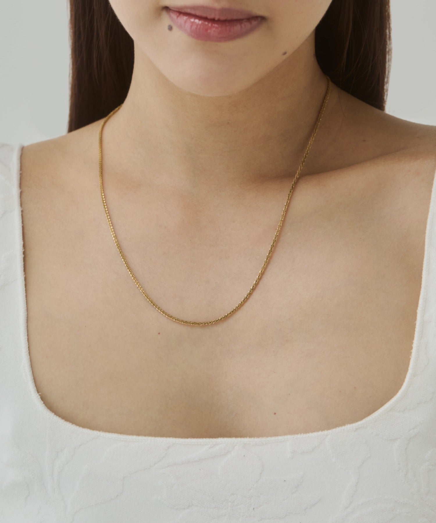 ciite' シーテ ネックレス 【 金属アレルギー対応 】グリッターチェーンネックレス サージカルステンレス