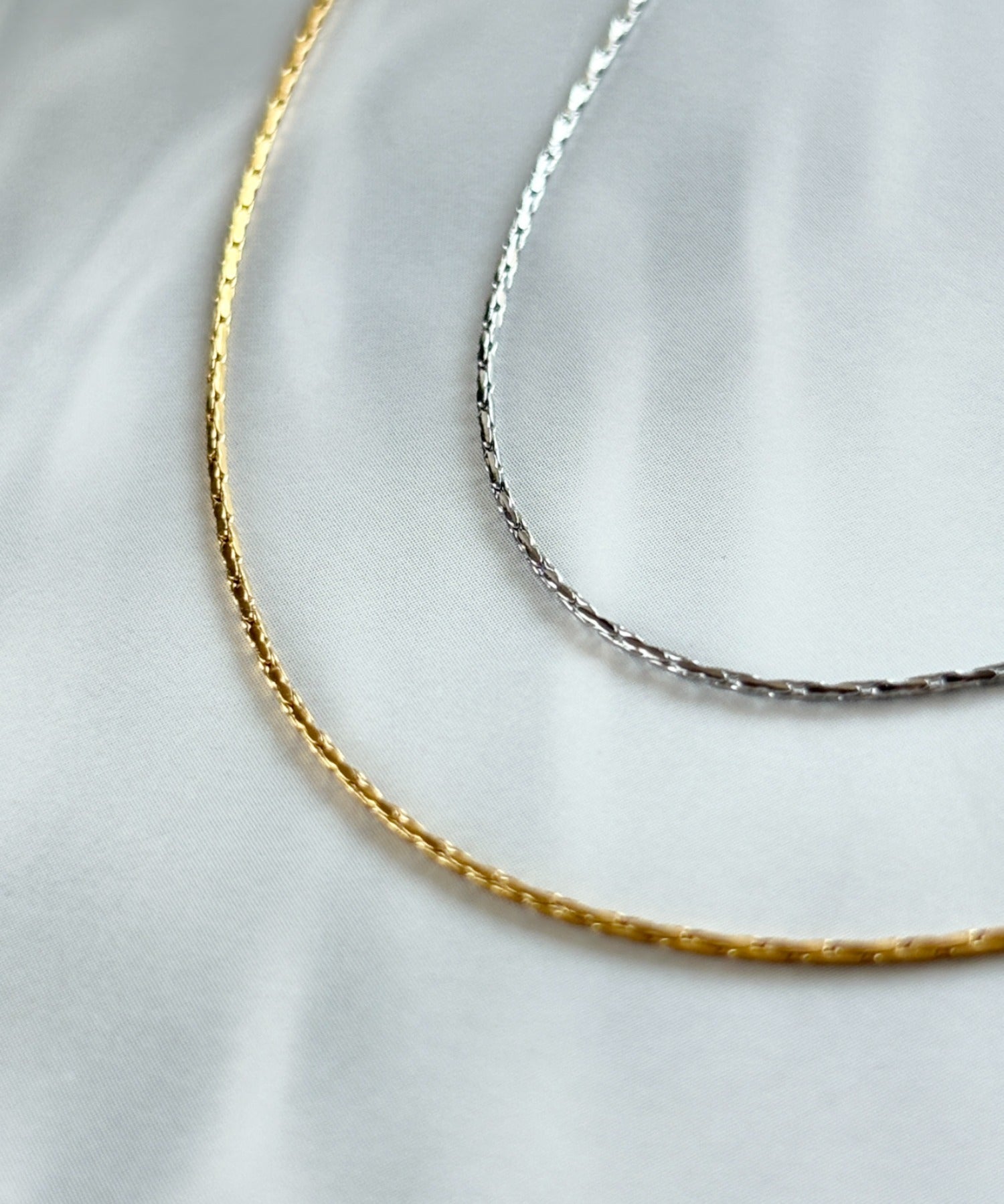 ciite' シーテ ネックレス 【 金属アレルギー対応 】ナローチェーンネックレス サージカルステンレス