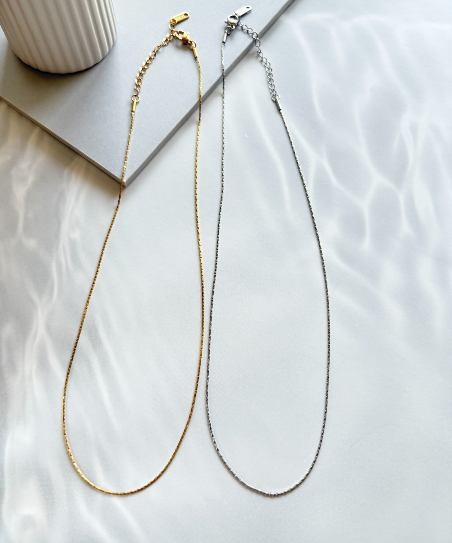 ciite' シーテ ネックレス 【 金属アレルギー対応 】ナローチェーンネックレス サージカルステンレス