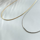 ciite' シーテ ネックレス 【 金属アレルギー対応 】ナローチェーンネックレス サージカルステンレス