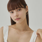 ciite' シーテ ネックレス 【 金属アレルギー対応 】ナローチェーンネックレス サージカルステンレス