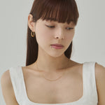 ciite' シーテ ネックレス 【 金属アレルギー対応 】ナローチェーンネックレス サージカルステンレス