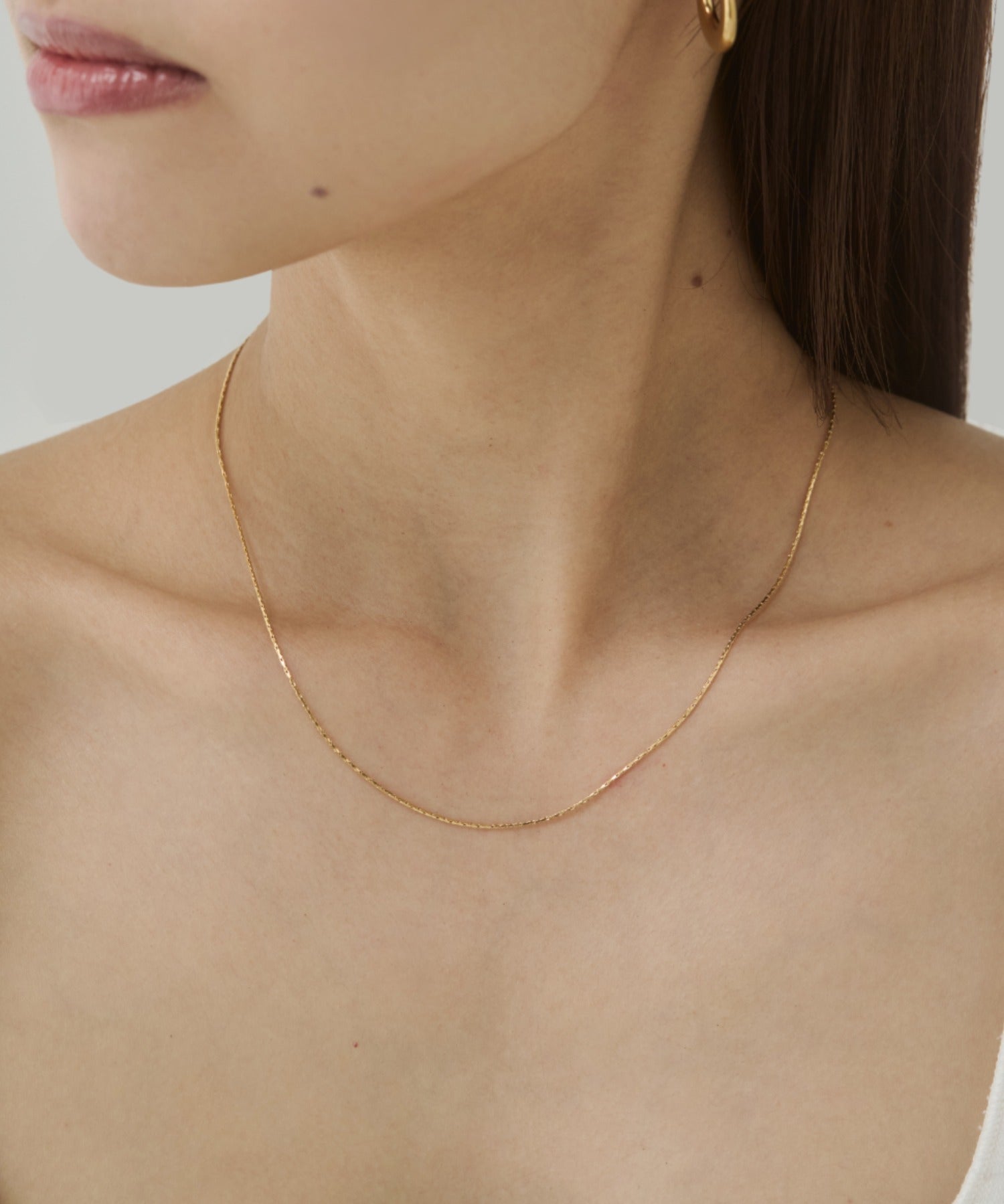 ciite' シーテ ネックレス 【 金属アレルギー対応 】ナローチェーンネックレス サージカルステンレス