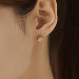 ciite' シーテ ピアス（両耳用） 【 金属アレルギー対応 】フラワービジュー ミニピアス サージカルステンレス（両耳用）