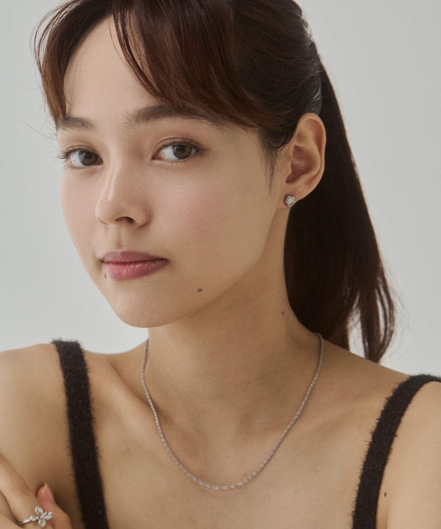 ciite' シーテ ピアス（両耳用） 【 金属アレルギー対応 】フラワービジュー ミニピアス サージカルステンレス（両耳用）