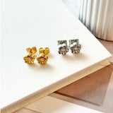 ciite' シーテ ピアス（両耳用） 【 金属アレルギー対応 】フラワービジュー ミニピアス サージカルステンレス（両耳用）