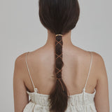 ciite' シーテ ヘアアクセサリー グルグルヘアフックスエードリボン