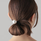 ciite' シーテ ヘアゴム 【4色展開】 ビッグパール ヘアゴム ブラック FREE