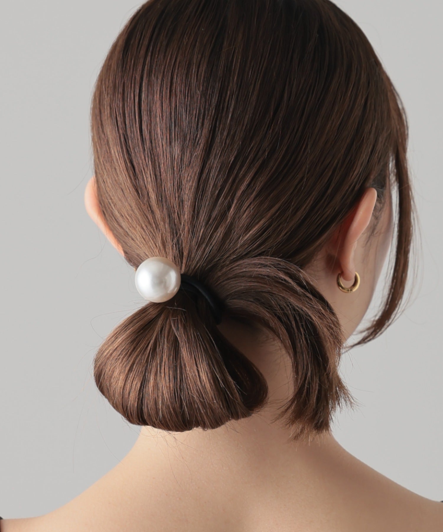 ciite' シーテ ヘアゴム 【4色展開】 ビッグパール ヘアゴム ブラック FREE