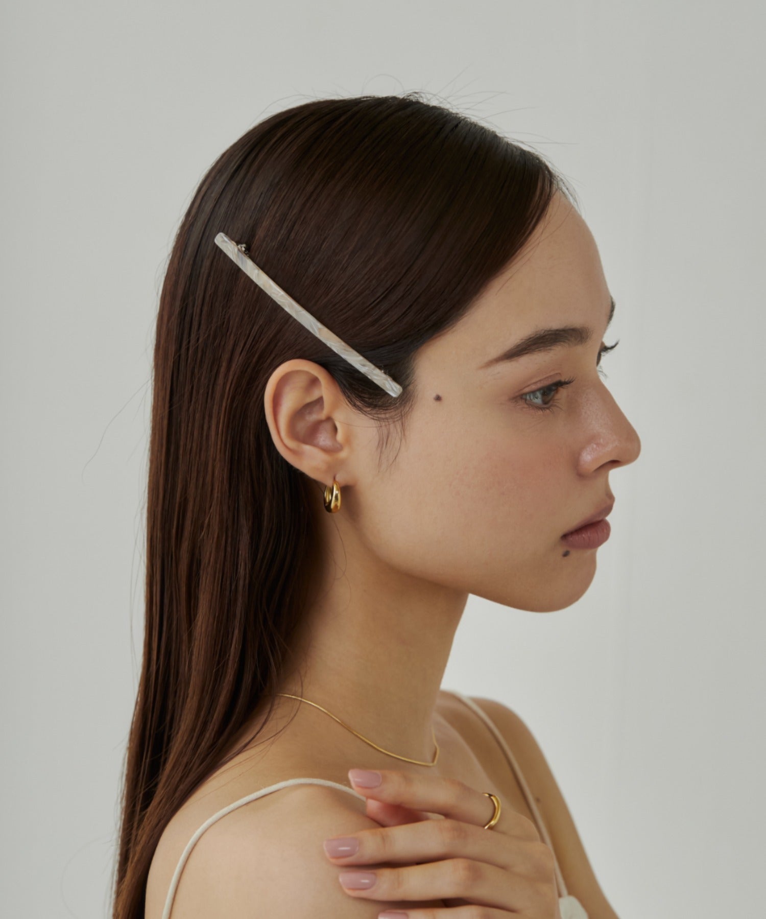ciite' シーテ ヘアアクセサリー シンプリーバレッタ / simply barrette ベージュ FREE