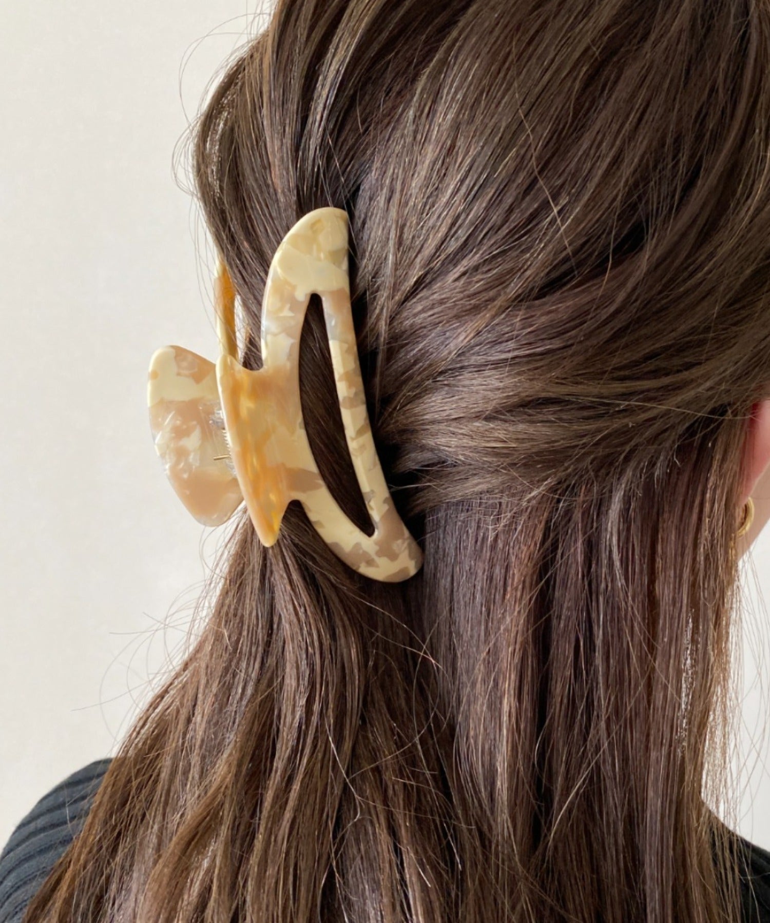 ciite' シーテ ヘアアクセサリー デザインカラーヘアクリップ ベージュ FREE