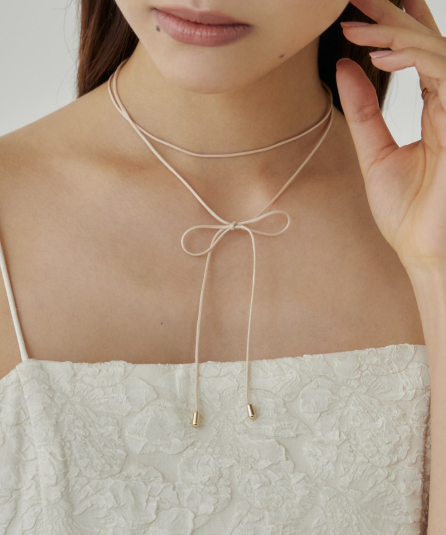 ciite' シーテ ネックレス シンプルコードチョーカー / ネックレス ベージュ FREE