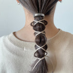 ciite' シーテ ヘアアクセサリー グルグルヘアフックスエードリボン ベージュ系その他 FREE