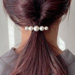 ciite' シーテ ヘアゴム 5連パールポニー ブラック FREE