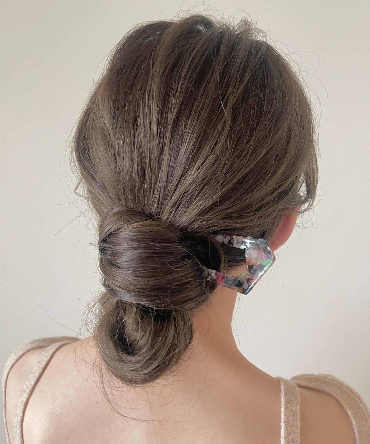 ciite' シーテ ヘアアクセサリー シェリーミックスマーブルかんざし ブラック FREE