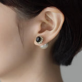 ciite' シーテ ピアス（両耳用） ビジューパールピアス ブラック FREE