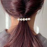 ciite' シーテ ヘアゴム 5連パールポニー ブラック系その他 FREE