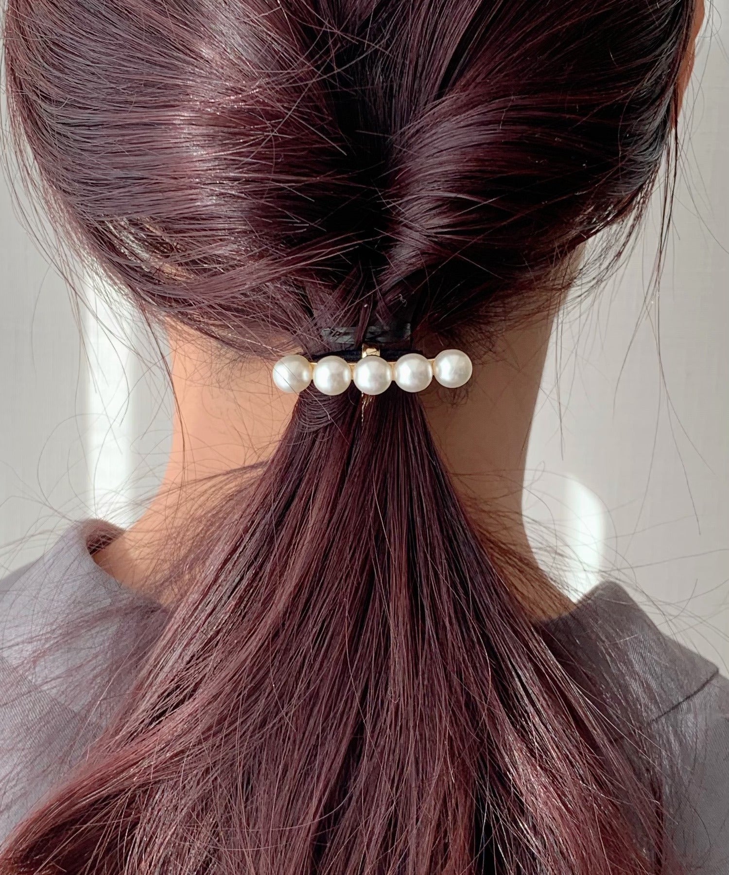 ciite' シーテ ヘアゴム 5連パールポニー ブラック系その他 FREE