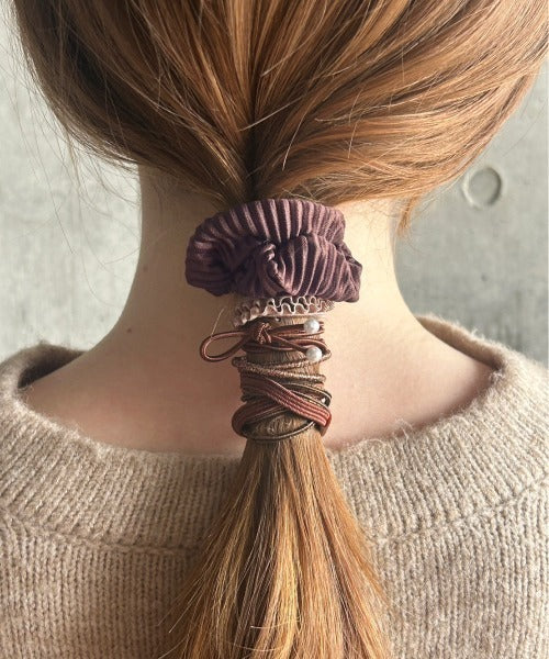 ciite' シーテ ヘアゴム チョコブラウンゴム ヘアゴムセット ブラウン FREE