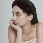 ciite' シーテ ヘアアクセサリー フレンチベロア カチューシャ ダークブラウン FREE