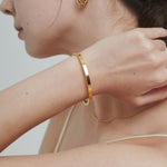 ciite' シーテ ブレスレット 【 金属アレルギー対応 】 ハートビジュー シンプルブレスレット / バングル サージカルステンレス ゴールド FREE