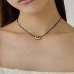 ciite' シーテ ネックレス メタルトップ コードチョーカー / ネックレス ゴールド FREE