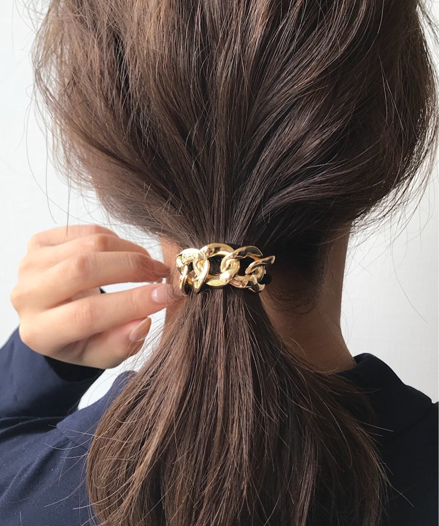 ciite' シーテ ヘアゴム ボリュームリングチェーンヘアゴム ゴールド FREE