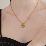 ciite' シーテ ネックレス 【 金属アレルギー対応 】 ハートネックレス サージカルステンレス ゴールド FREE